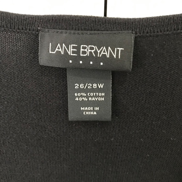 LANE BRYANT Black Rhinestone Tunic Square Neck Women’s Plus Size 2X 26/28 - Picture 10 of 10